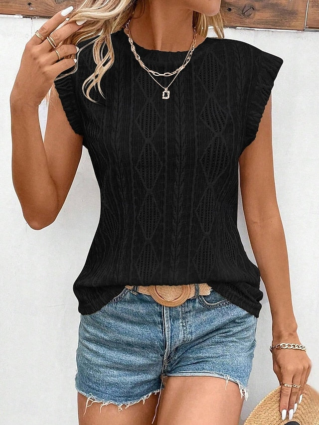Women's Camisole Tank Top Plain Basic Modern Sleeveless