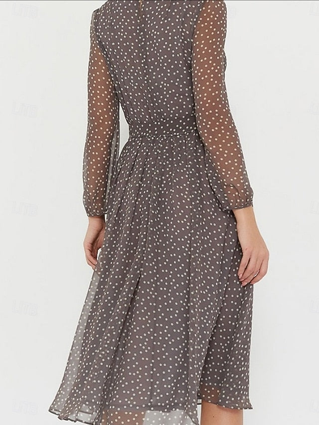 Women's Midi Dress A Line Dress Casual Daily Regular Fit