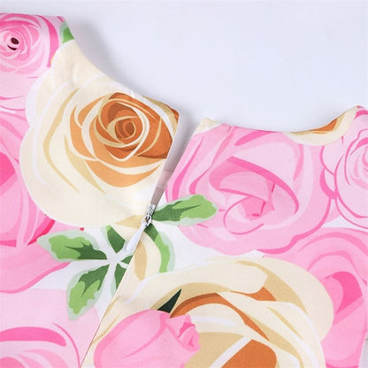 Dress Short Sleeve Flower Kids Girls' Party Floral