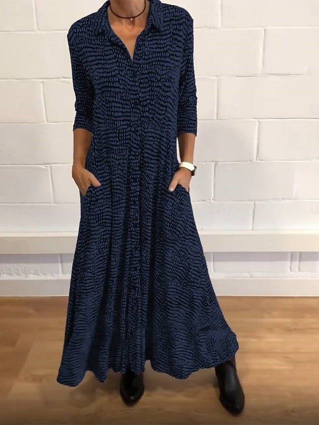 Women's Maxi Dress A Line Dress Casual Daily Loose Fit