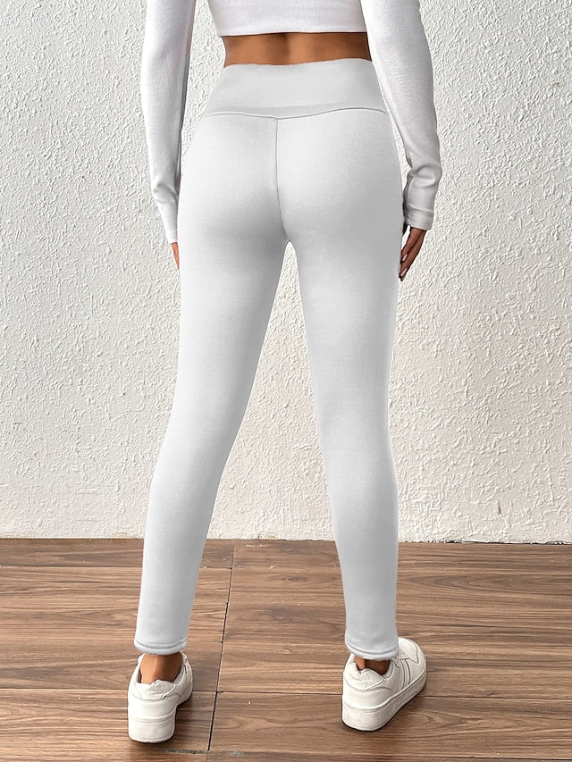 Women's Fleece Pants Leggings Vacation Fashion Streetwear