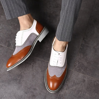 Spectator Wingtip Gatsby-Inspired Shoes Men's Oxford in
