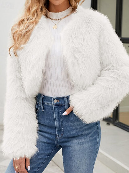 Furs Winter Faux Comfortable Fur Warm Women's Coat