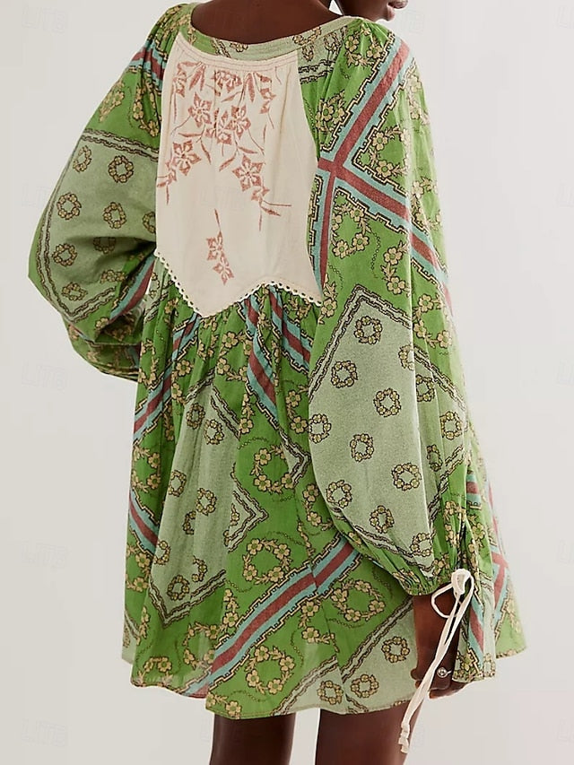 Women's Mini Dress Casual Dress Boho Dress Ethnic Casual