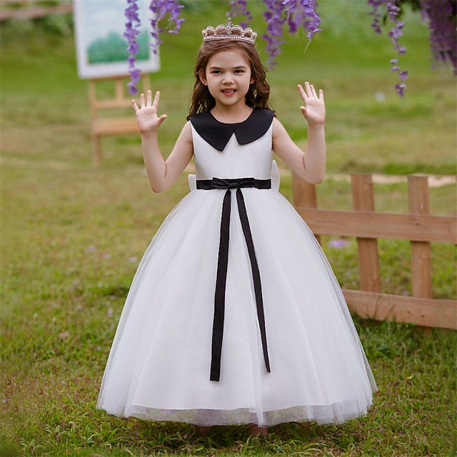 Dress Color Sleeveless Performance Party Kids Girls' Block