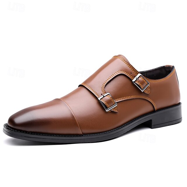 Shoes Elegant – Monk Men's Double Leather Strap