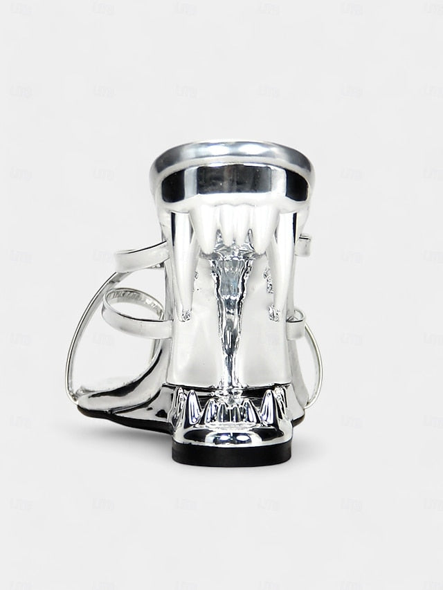 Flat Sandals Metallic with - Sculpted Design Unique Heel Gold