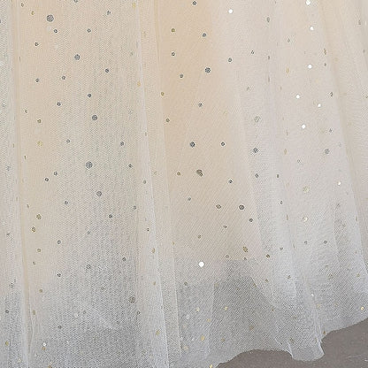 Solid Girl Flower Girls' Half Kids Party Dress Color