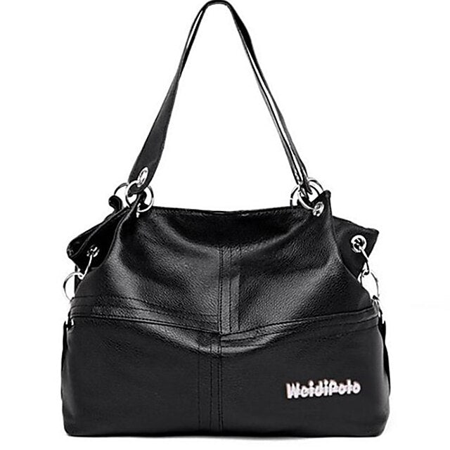 Casual Handbag with Canvas Leather Straps – Women's