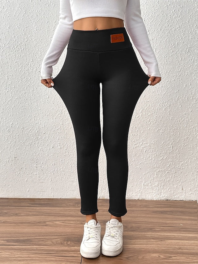 Women's Fleece Pants Leggings Vacation Fashion Streetwear