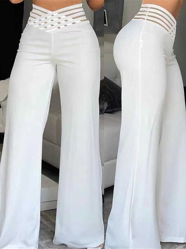 Women's Wide Leg Pants Trousers Fashion Streetwear Work