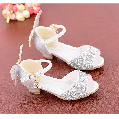 Shoes Princess Sparkly Girls' Glittery Butterfly