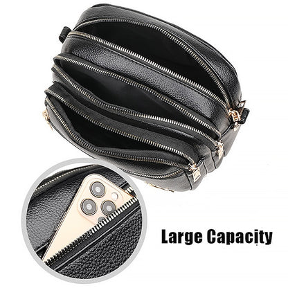 Leather Bag Dome Crossbody Shoulder PU Women's