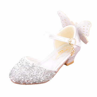 Shoes – Pink Sparkly Girls' Butterfly Glitter Princess