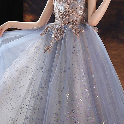 Dress Kids Sequin Party Girl Flower Short Girls'