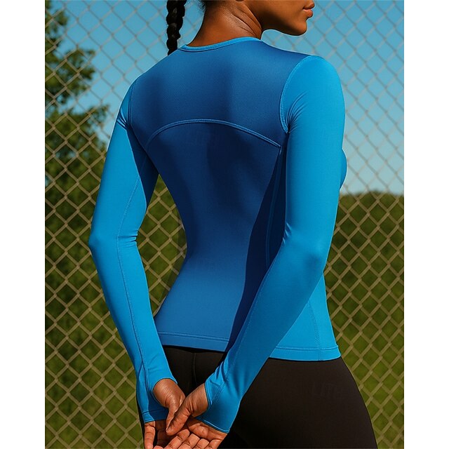 Women's Running T-Shirt Running Top Sports Top Long Sleeve