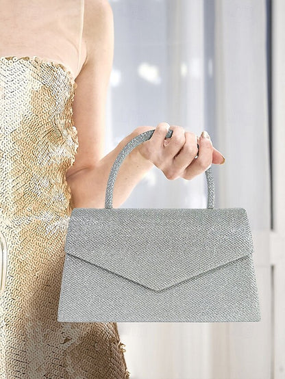 Clutch Bags Bag Evening Flap Polyester Women's Shoulder