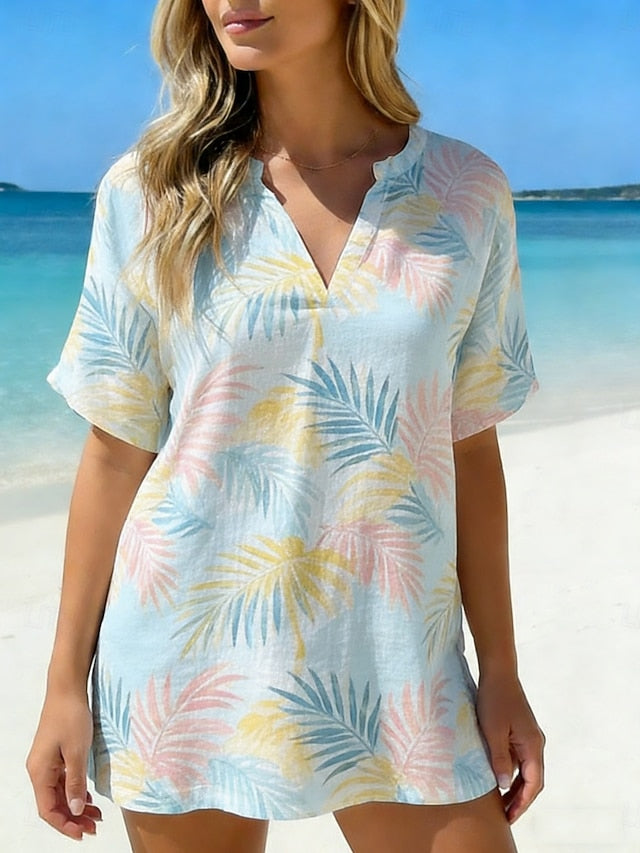 Women's Shirt Casual Shirt Beach Shirt Blouse Print