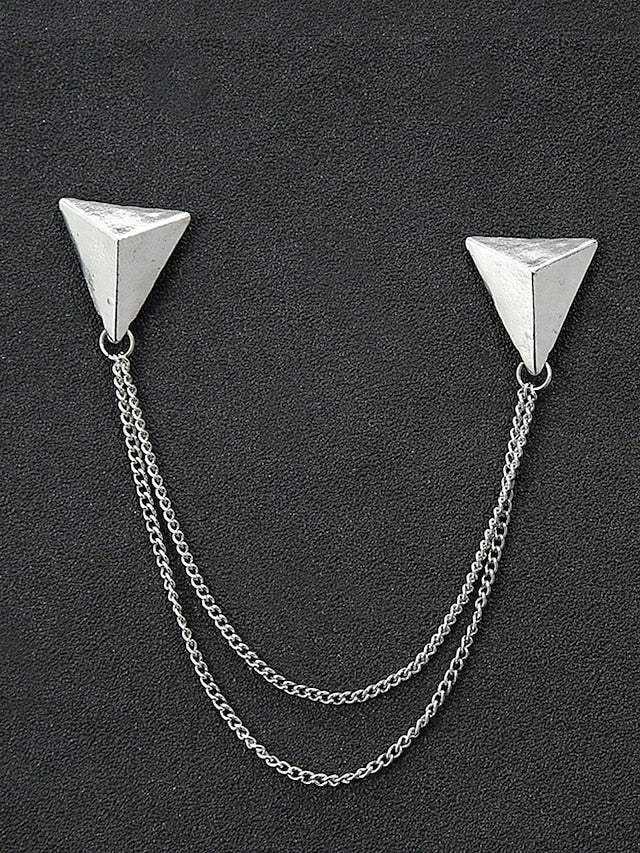 Elegant Pins Reindeer – Men's Alloy Christmas Collar