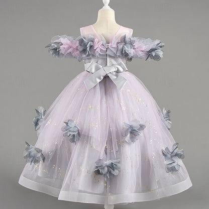 Dress Party Wedding Sleeve Kids Short Special Girls' Flower