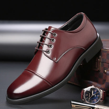Black Patent Shoes Lace-Up with Men's Oxford Leather