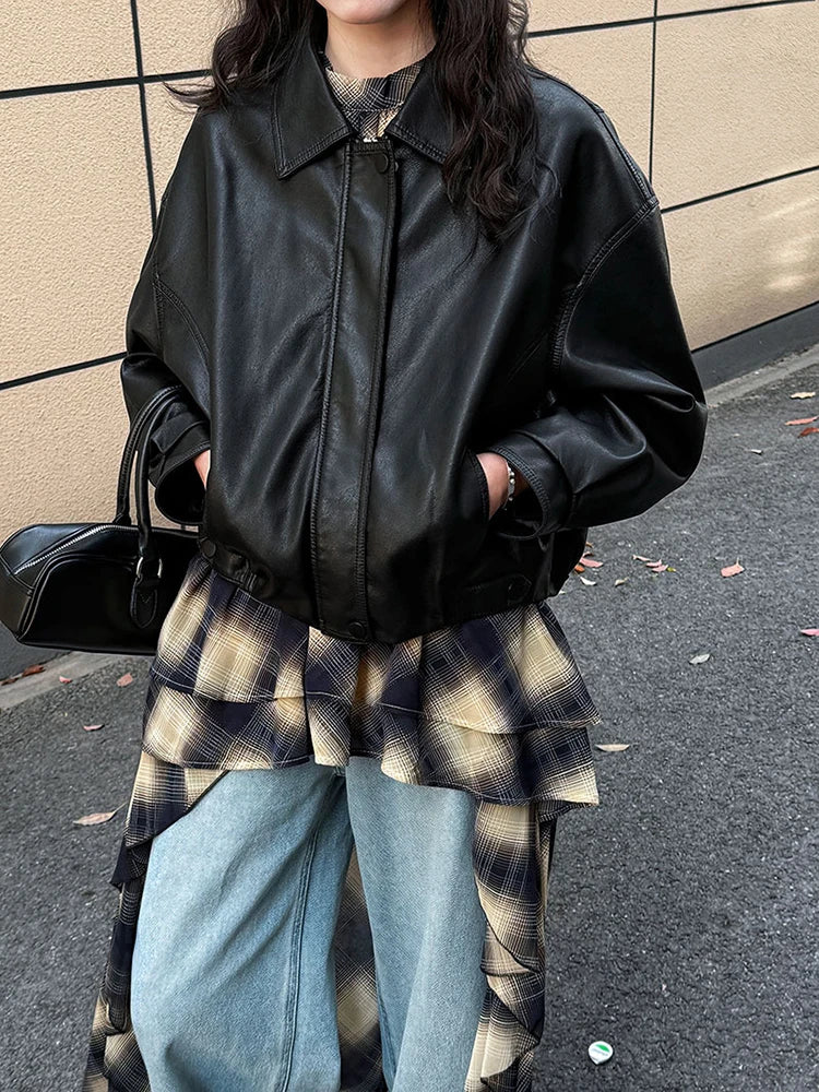 Asymmetric Khaki Plaid Neck Sleeveless Top High-Low Uniaue Halter