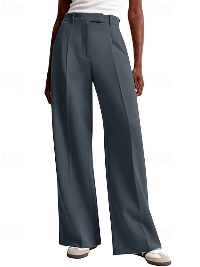 Women's Wide Leg Dress Pants Fashion Work Full Length