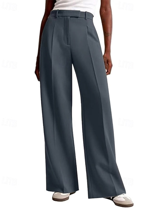 Women's Wide Leg Dress Pants Fashion Work Full Length