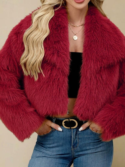 Faux Coat Warm Fur Comfortable Women's Furs Leathers
