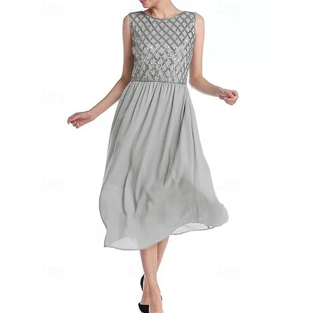 of Mother the Bride Simple A-Line Wedding Guest Dress