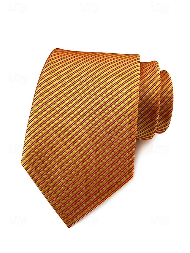 satin Men's tie striped