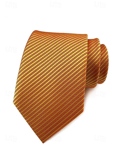 satin Men's tie striped