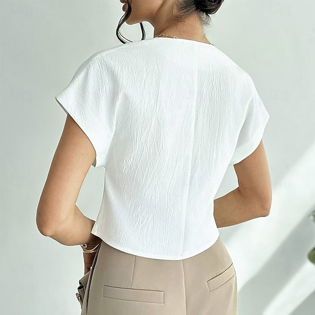 Women's Casual Shirt Button Up Shirt Blouse Buttons