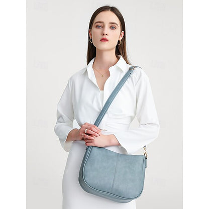 Bag Shoulder Leather Women's Chain Brown Gold Faux with