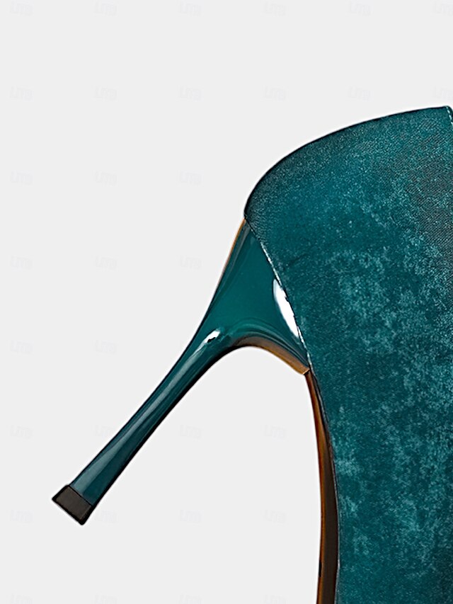 Women's Buckle Champagne Elegant Heels Toe Pointed –