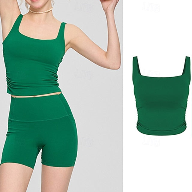 Women's Yoga Bra Sports Tank Top Medium Support Breathable