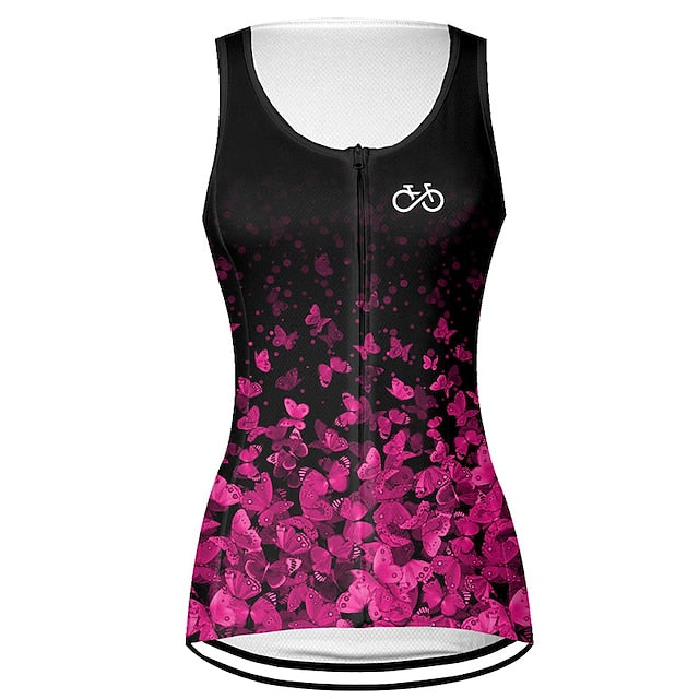 Women's Cycling Vest Cycling Jersey Graphic Butterfly