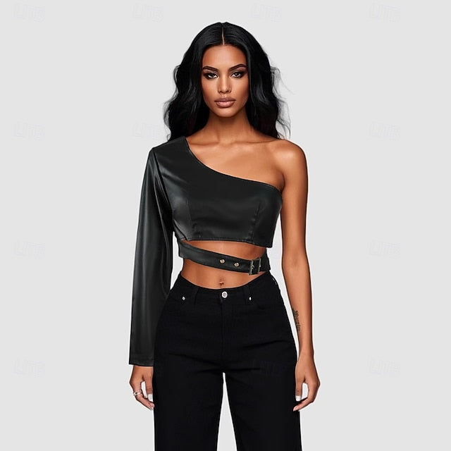 Punk & Gothic Jacket PU Leather Harness Fancy Dress