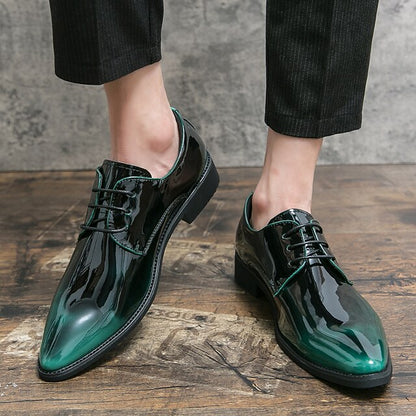 Shoes – Leather Shiny Men's Oxford Formal Patent