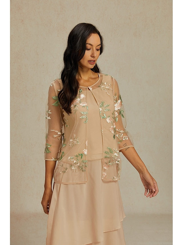 Women's Cardigan Lace Embroidered Elegant Floral Formal