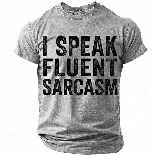 I Speak Fluent Sarcasm Funny T Shirt Sarcastic Humor Graphic Tee