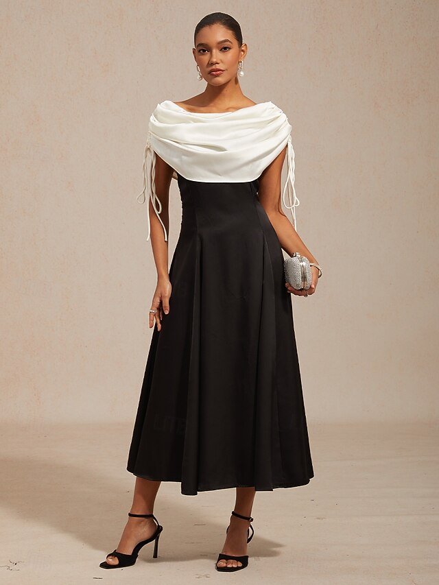 Women's Midi Dress Sheath Dress Elegant Solid Color