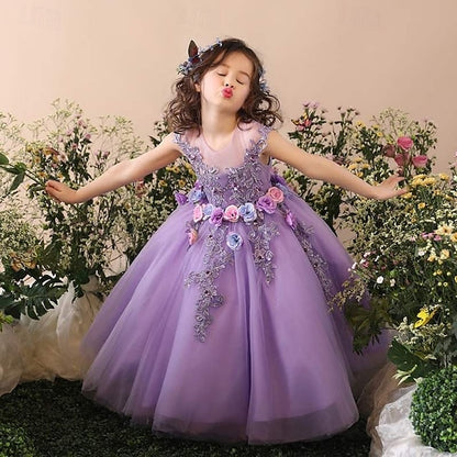 Dress Girls' Princess Kid's Girl Flower