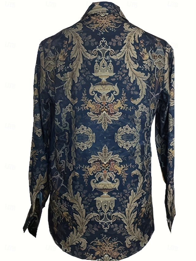 Women's Shirt Dressy Tops Formal Work Shirt Graphic Paisley