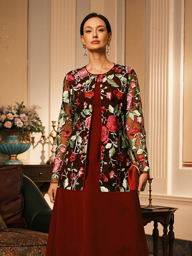 Women's Cardigan Lace Embroidered Elegant Floral Formal