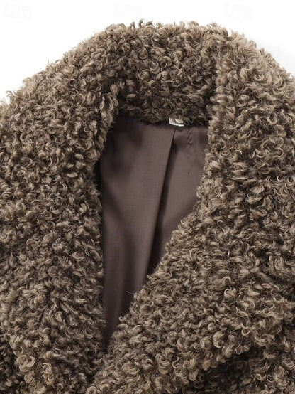 Coat Warm Fur Furs Teddy Comfortable Women's Faux