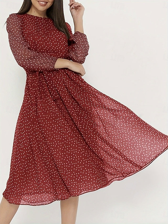 Women's Midi Dress A Line Dress Casual Daily Regular Fit