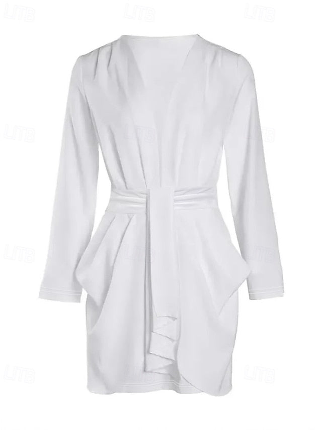 Women's Mini Dress White Dress Party Dress Cocktail Dress