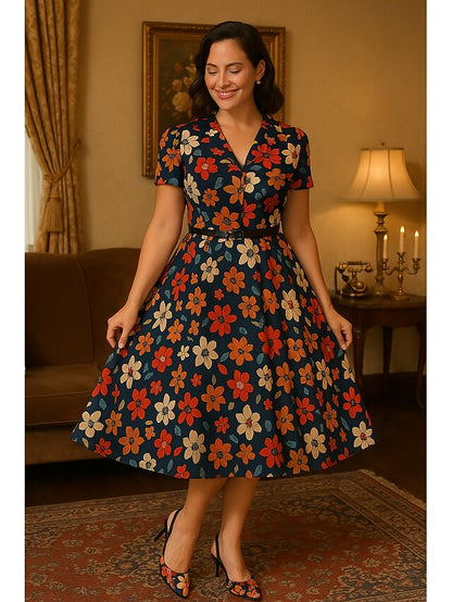 Toe – Pointed Slingback Heels Elegant Floral High Women's