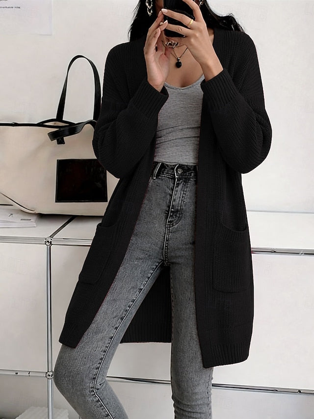 Women's Sweater Cardigan Fashion Streetwear Casual Pure